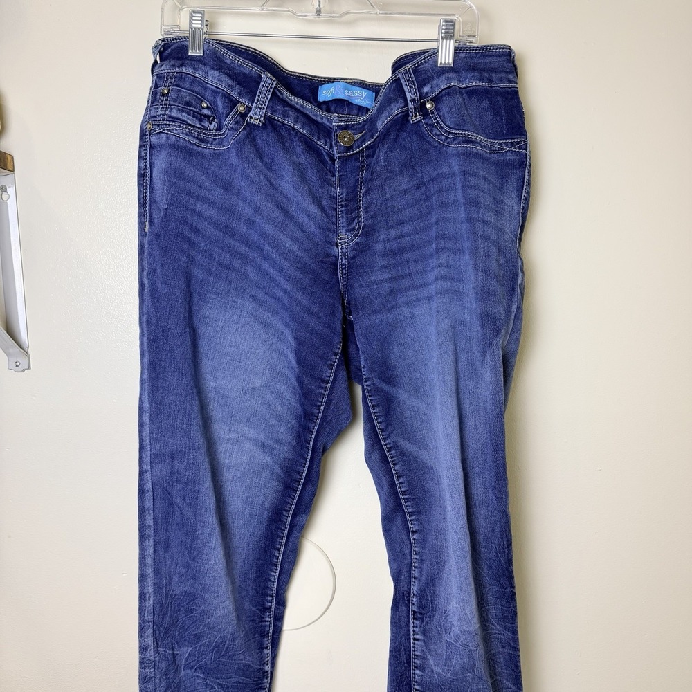 REALLY NICE STYLISH ARIYA SOFT & SEXY  SKINNY LEG  BLUE JEANS Sz 16 SOFT Y2K